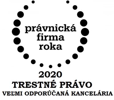 Právnická firma roka 2020 - Trestné právo